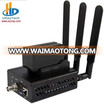 URay 4G /3G LTE HEVC H.265 /H.264 HD /3G SDI To IP Video Audio Streaming Encoder WiFi Support Battery USE265-1WB-4G