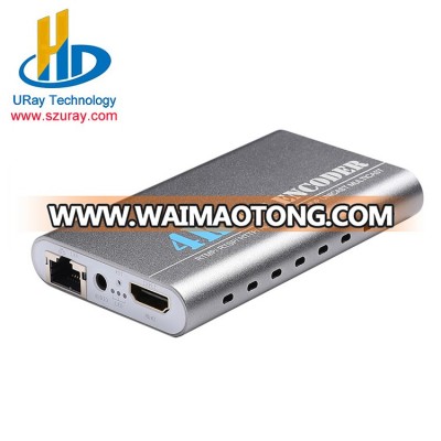 URay Record to SD card HEVC H.265 /H.264 4K IP Video Audio Streaming Encoder UHE265-1-4K