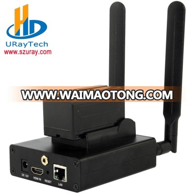 URay HEVC H.265 /H.264 Wireless HDMI To IP Video Audio Streaming Encoder WiFi Support Battery