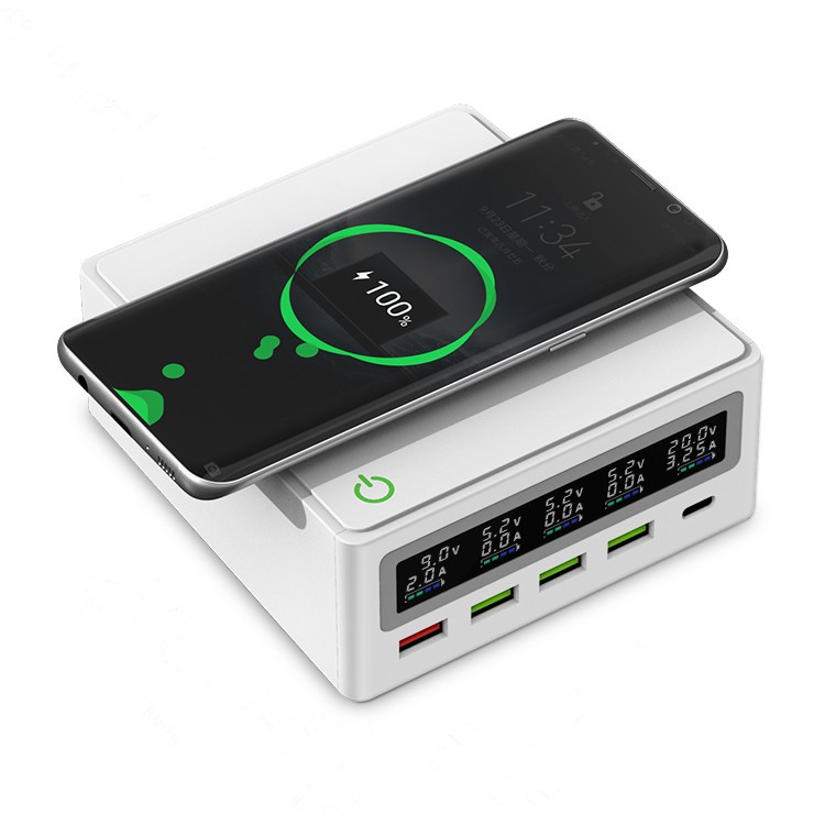 New Arrival Wireless Fast Charge QC3.0 Multi Port Usb Charger For Multiple Devices